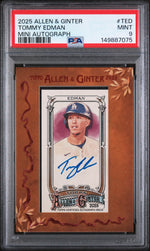2025 Topps Allen & Ginter Mini Baseball Autographs Tommy Edman #TED PSA 9