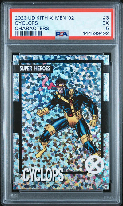 2023 Upper Deck Kith X-Men '92 Characters Cyclops #3 /1 PSA 5