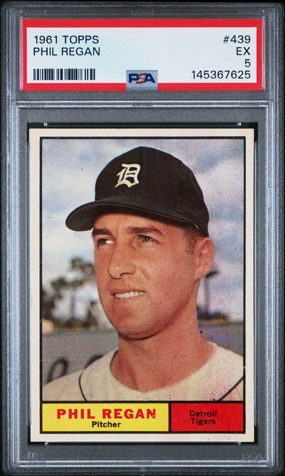 1961 Topps Phil Regan #439 PSA 5