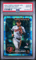 2024 Topps Chrome Update Aqua/Blue Lava Lamp Jackson Holliday #USC89 /175 PSA 10