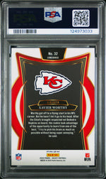 2024 Panini Select Red & Blue Shock Xavier Worthy #32 PSA 10