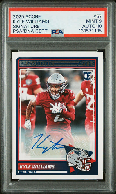 2025 Panini Score Signature Kyle Williams #57 PSA 9