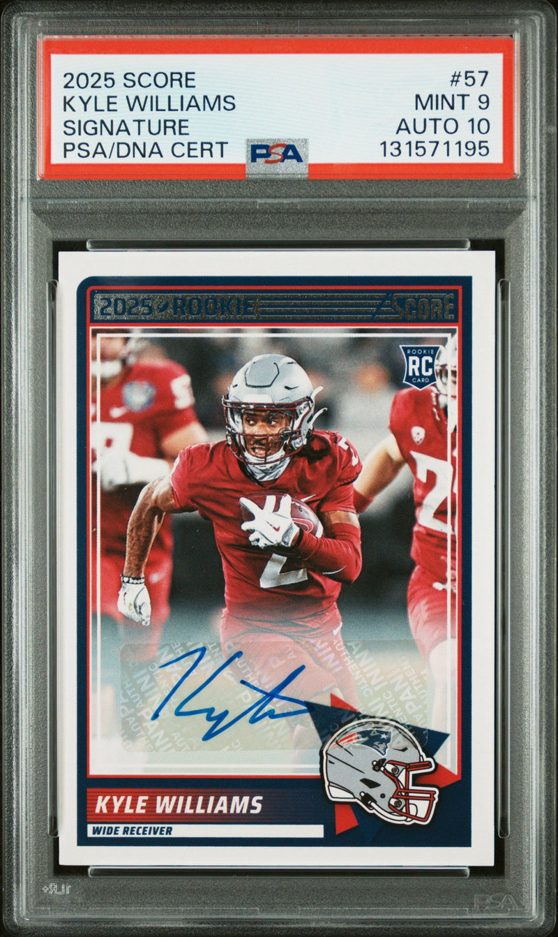 2025 Panini Score Signature Kyle Williams #57 PSA 9