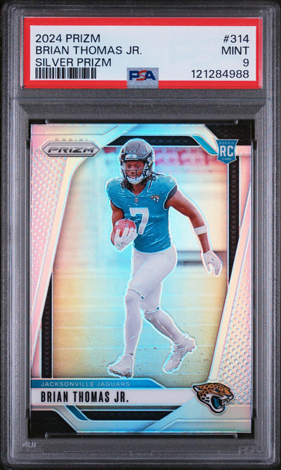 2024 Panini Prizm Silver Prizm Brian Thomas Jr. #314 PSA 9