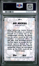 2025 Topps Chrome UFC Hidden Gems Bo Nickal #HGS3 PSA 8