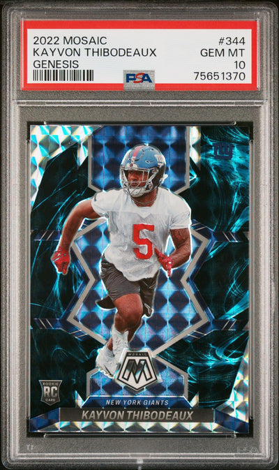 2022 Panini Mosaic Genesis Kayvon Thibodeaux #344 PSA 10