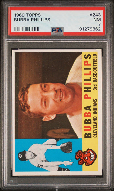 1960 Topps Bubba Phillips #243 PSA 7