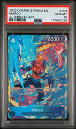 2025 One Piece Premium Booster Volume 2 Alternate Art Marco #PRB02-008 PSA 10