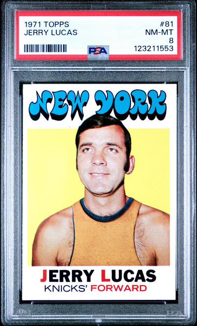 1971 Topps Jerry Lucas #81 PSA 8