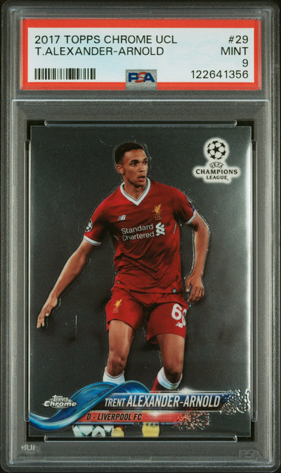 2017 Topps Chrome UEFA Champions League Trent Alexander-Arnold #29 PSA 9