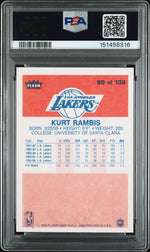 1986 Fleer Kurt Rambis #89 PSA 8