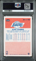 1986 Fleer Kurt Rambis #89 PSA 8