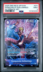 2025 One Piece Royal Blood Alternate Art Donquixote Doflamingo #OP10-071 PSA 9