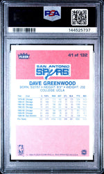 1986 Fleer David Greenwood #41 /41 PSA 9