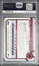 2022 Bowman Chrome Prospect Autograph Green Refractor Elly De La Cruz #CPAED /99 PSA 9