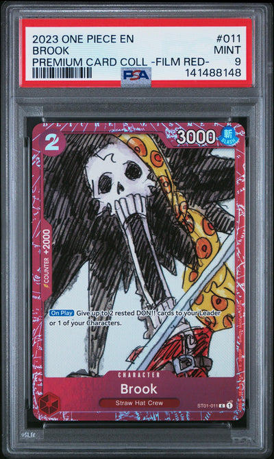 2023 One Piece Premium Card Collection -One Piece Film Red- Brook #11 PSA 9