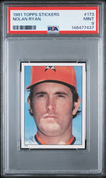 1981 Topps Stickers Nolan Ryan #173 PSA 9