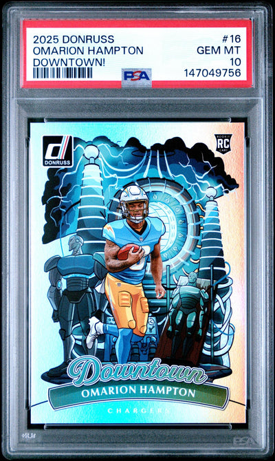 2025 Downtown! Gold Omarion Hampton #16 PSA 10