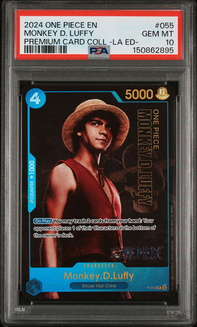 2024 One Piece Premium Card Collection -Live Action Edition- Monkey D. Luffy #55 PSA 10