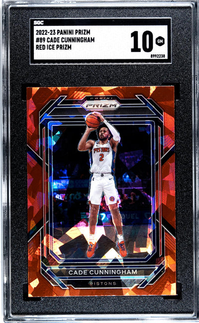 2022 Prizm #89 Cade Cunningham Red Ice Prizm SGC 10