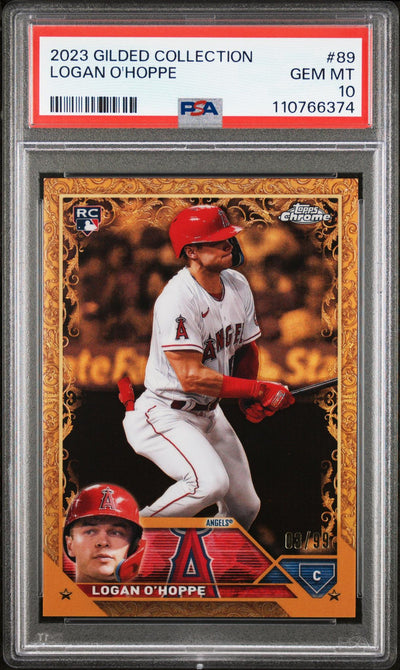 2023 Topps Gilded Collection Logan O'Hoppe #89 /99 PSA 10