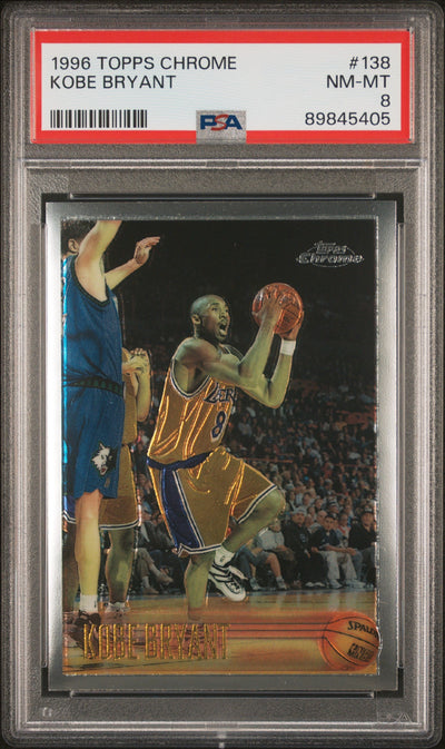 1996 Topps Chrome Kobe Bryant #138 PSA 8