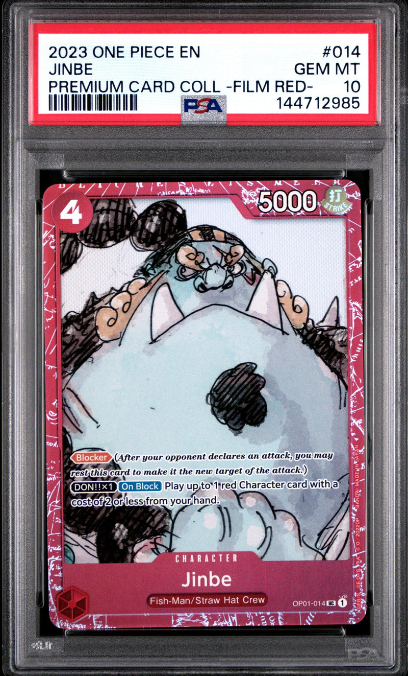 2023 One Piece Premium Card Collection -One Piece Film Red- Jinbe #14 PSA 10