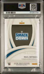 2022 Panini Immaculate Collection WWE Heralded Signatures Paul Heyman /99 PSA 8