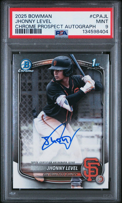 2025 Bowman Bowman Jhonny Level #CPA-JL PSA 9