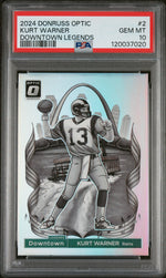 2024 Donruss Optic Downtown Legend Kurt Warner #2 PSA 10