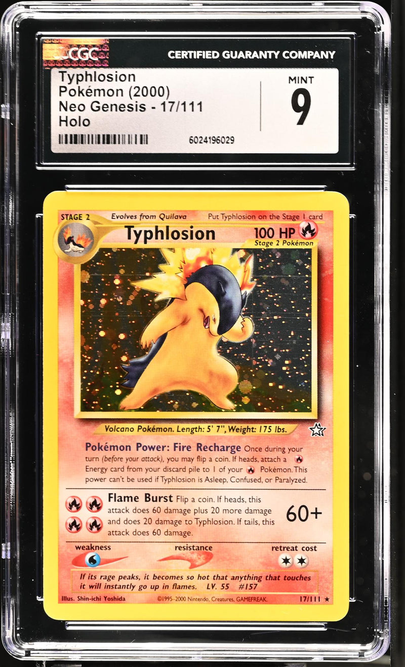 2000 Pokemon #17/111 Typhlosion Neo Genesis CGC 9