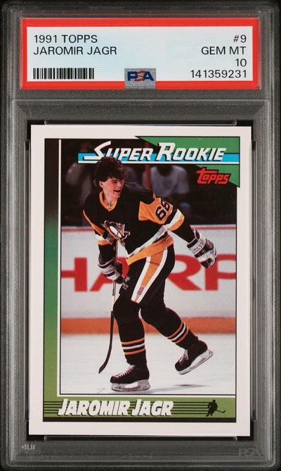 1991 Topps Jaromir Jagr #9 PSA 10