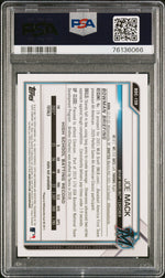 2021 Bowman Chrome Draft Sapphire Yellow Refractors Joe Mack #BDC159 /99 PSA 9