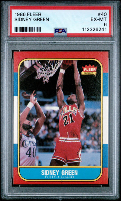 1986 Fleer Sidney Green #40 PSA 6