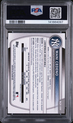 2025 Bowman Chrome Prospect Gold Refractor Mani Cedeno #BCP199 /50 PSA 9
