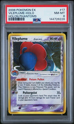 2006 Pokemon Ex Holon Phantoms Holo Vileplume #17 /110 PSA 8