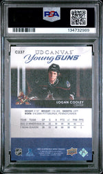2023 Upper Deck UD Canvas Logan Cooley #C237 PSA 10