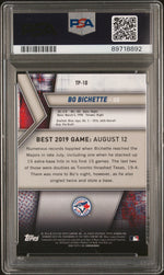 2019 Bowman's Best Top Prospects Purple Refractor Bo Bichette #TP10 /250 PSA 10