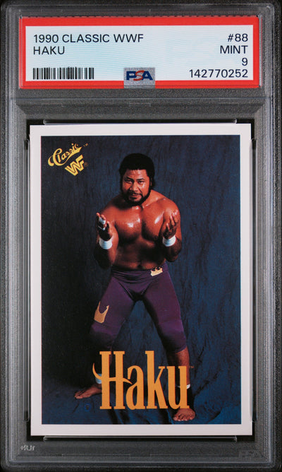 1990 Classic WWF Haku #88 PSA 9