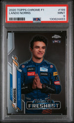 2020 Topps Chrome Formula 1 Freshest Lando Norris #199 PSA 9