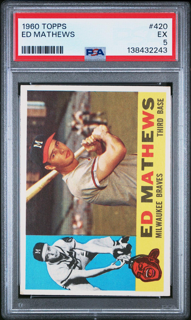 1960 Topps Eddie Mathews #420 PSA 5