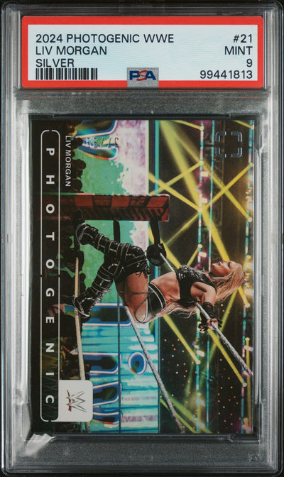 2024 Panini Photogenic WWE Silver Liv Morgan #21 /99 PSA 9