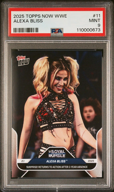 2025 Topps Now WWE Alexa Bliss #11 PSA 9