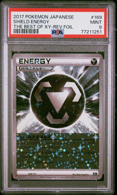 2017 Pokemon Japanese the Best of XY Shield Energy-Reverse Foil #169 PSA 9