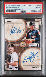 2025 Topps Museum Collection Dual On-Card Autographs Ryan/Skenes #RS /25 PSA 6