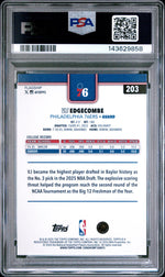 2025 Topps Series 1 Holo Foil Vj Edgecombe #203 PSA 10