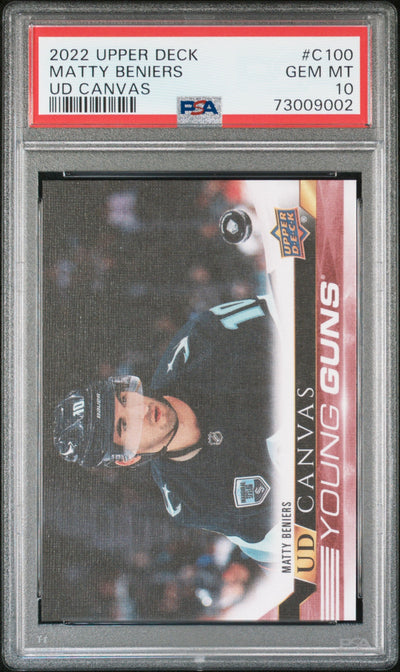 2022 Upper Deck Canvas Matty Beniers #C100 PSA 10