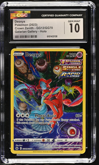 2023 Pokemon #GG12/GG70 Deoxys Crown Zenith CGC 10