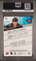 2020 Upper Deck Young Guns Tim Stutzle #482 PSA 10