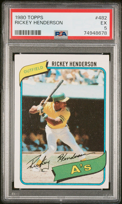 1980 Topps Rickey Henderson #482 PSA 5